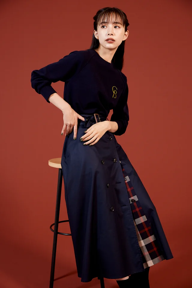 シービー・クレストブリッジ 井桁弘恵 チェック スカート_2