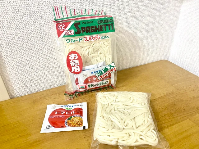 「クルード スパゲティ式めん」