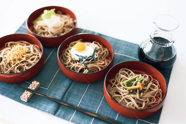 島根県のおすすめお取り寄せグルメ「献上そば羽根屋」の出雲そば、完成イメージ