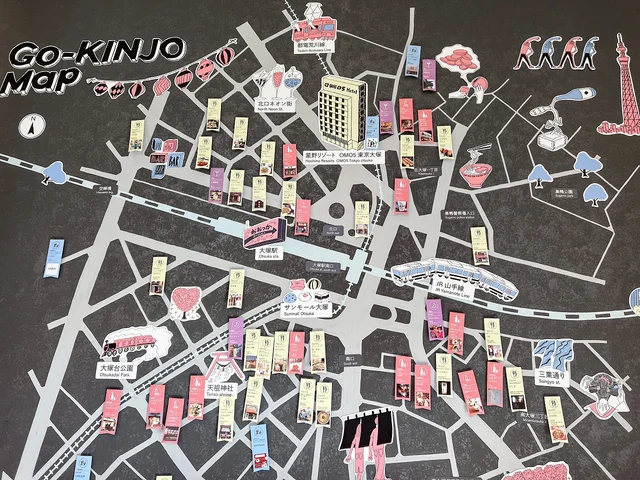 飲食店から雑貨屋まで幅広い「ご近所マップ」