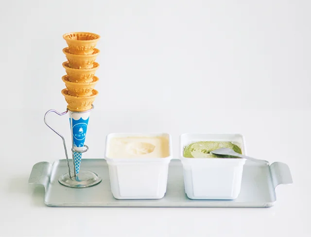 長崎県のおすすめお取り寄せグルメ「前田冷菓」のちりんちりんアイス、完成イメージ