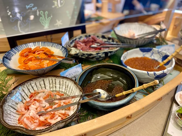 ビュッフェでいただける海鮮