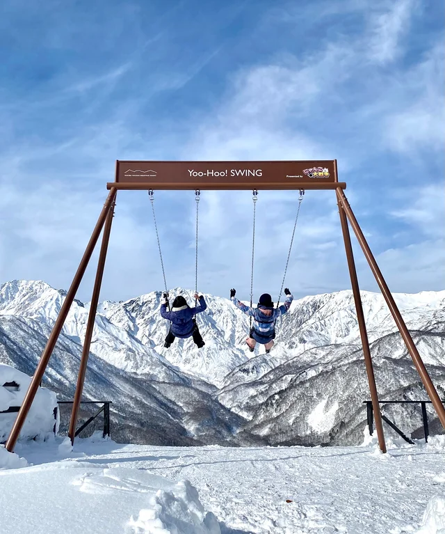 白馬マウンテンリゾート、冬のヤッホー！スウィング presented by にゃんこ大戦争