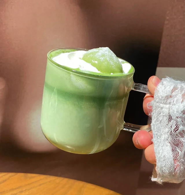 「抹茶玄米茶 ムース ティー ラテ」