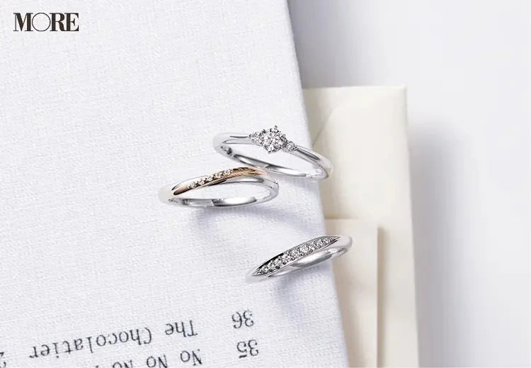 結婚指輪におすすめのカナル4℃のエンゲージメントリングとマリッジリング２種