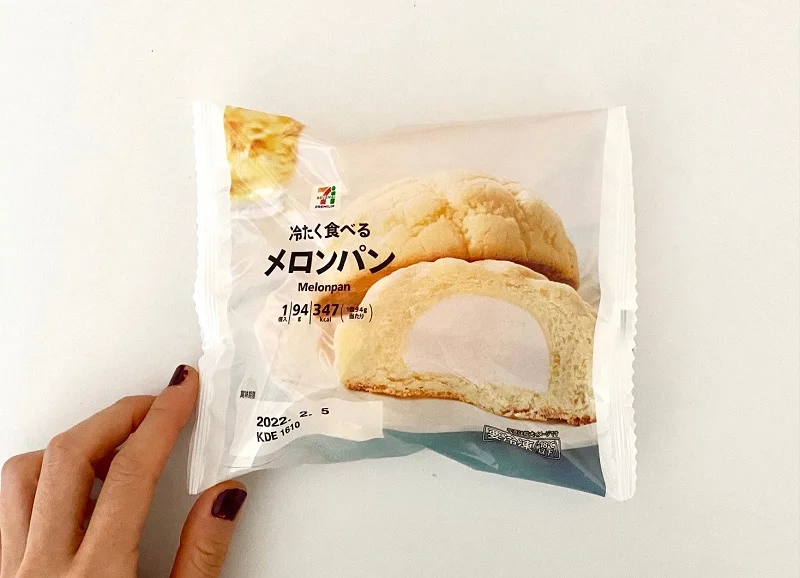 『セブン‐イレブン』の「冷たく食べるメロンパン」パッケージ
