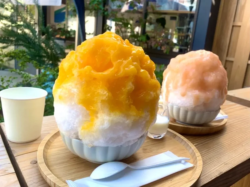 『TSUJI- お茶とかき氷 -』のマンゴーのかき氷