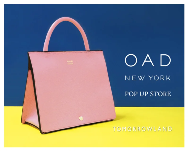 今注目のバッグブランド『OAD』が『トゥモローランド』でポップアップを開催！