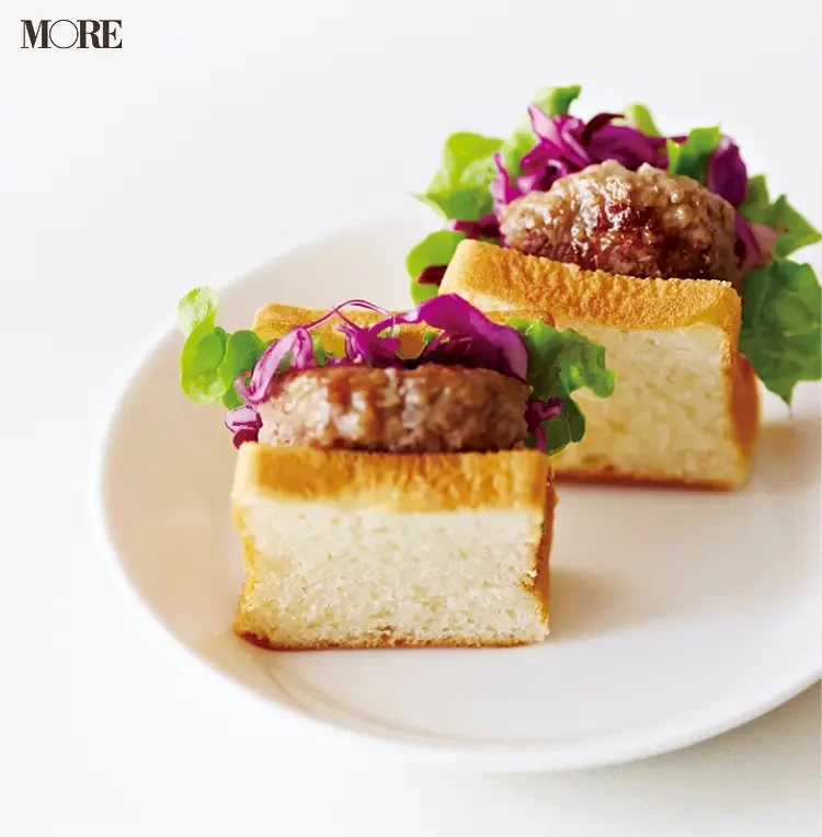 【作り置きお弁当レシピ】２. ひき肉の「ハンバーグでミニバーグサンド」
