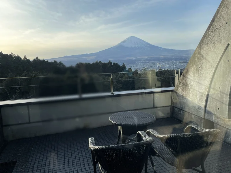 レンブラントプレミアム富士御殿場の客室から見える富士山