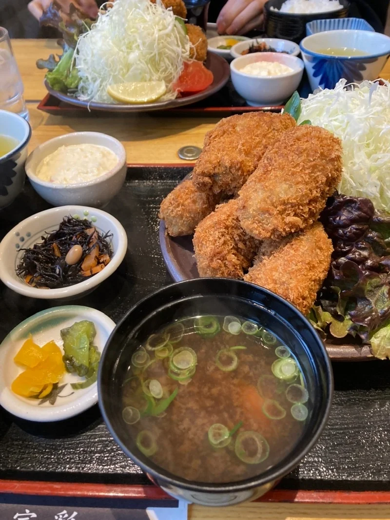 カキフライ定食