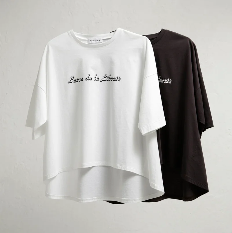 《Twitter フォロー＆RTで応募》人気のレディースブランド『SACRA』のオリジナルロゴTシャツを２名様に♡