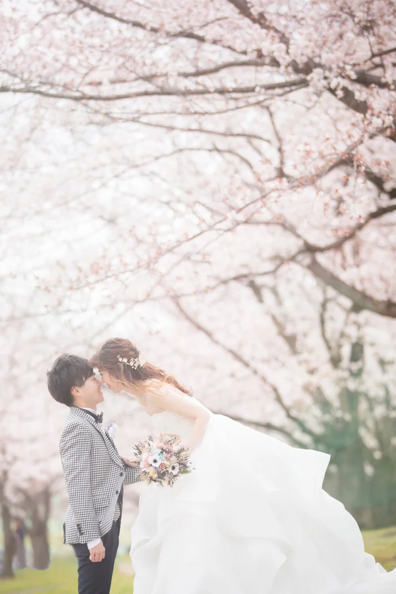 【桜ウェディング】桜満開の素敵なウェディの画像_2