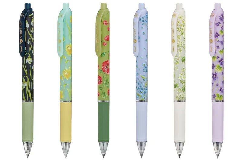 《Twitter フォロー＆RTで応募》『ぺんてる』×『日比谷花壇』の花柄ボールペン３本セットを20名様にプレゼント！