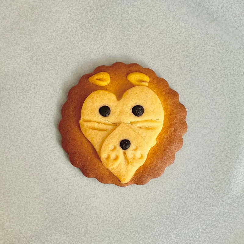 北海道・旭山動物園の動物スイーツ「動物クッキー　ライオン」