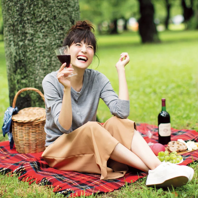 【今日のコーデ】楽ちんおしゃれなガウチョスタイルで、秋晴れの日曜日にピクニックデート♡