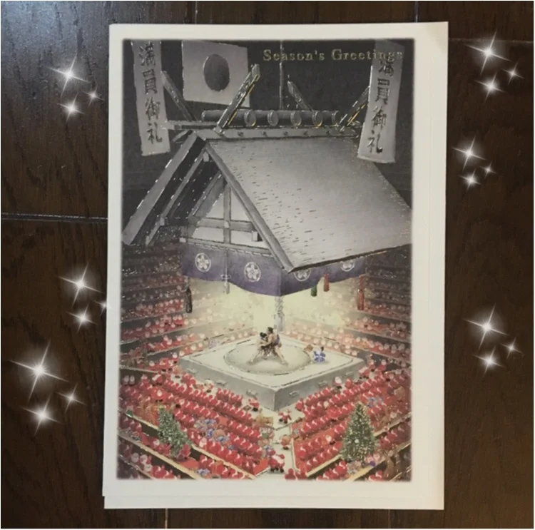 【クリスマスカード】サンタさんが東京観光？！プレゼントに添えたら喜ばれる！キュートなサンタさんがいっぱいのクリスマスカード♡♡