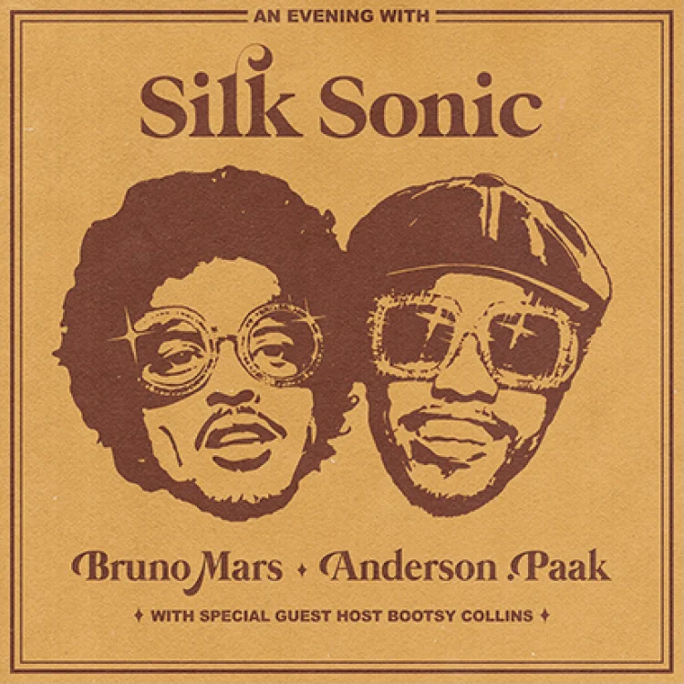 Bruno Mars, Anderson.Paak, Silk Sonicのアルバム『An Evening With Silk Sonic』ジャケ写