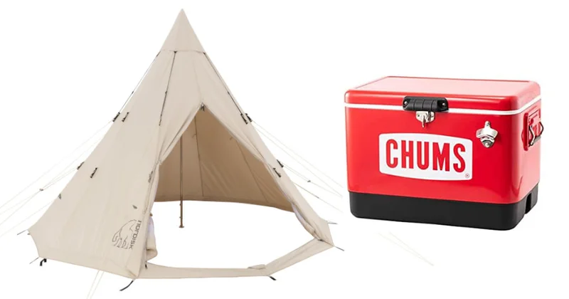 おしゃれキャンプにおすすめのノルディスクのテントとチャムスのクーラーボックス