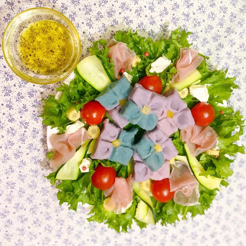 【レシピ】紫陽花ポテトのパワーサラダ
