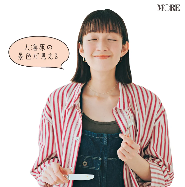 佐藤栞里が三重県のおすすめお取り寄せグルメ「志摩観光ホテル」の伊勢海老のブイヤベースを食べている様子