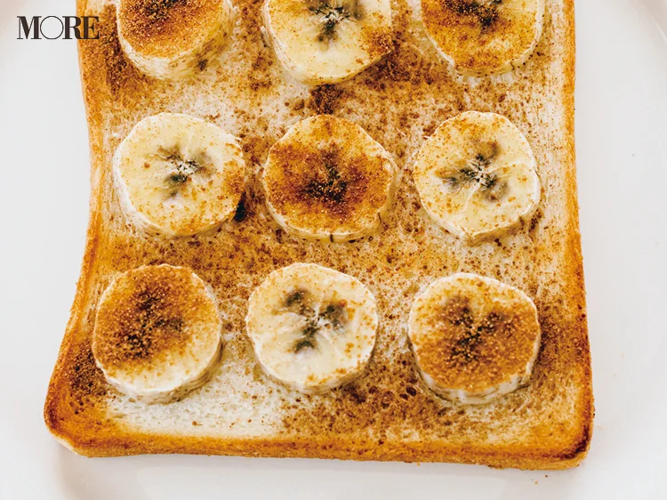 食パンの超簡単レシピ「バナナシナモンシュガー」♡ お取り寄せできる『桜井食品』の有機シナモンココナッツシュガーがおすすめ