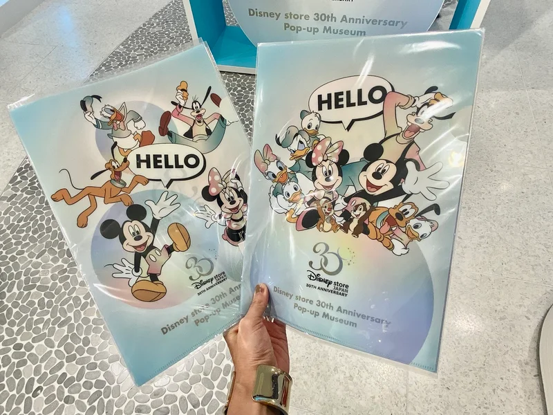 「Disney store 30th Anniversary Pop-up Museum」アイテム：ファイル