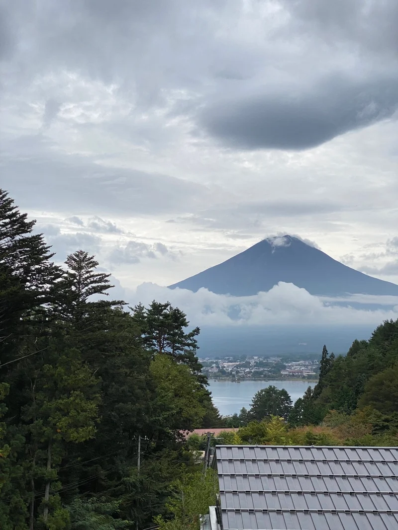 部屋から見える富士山