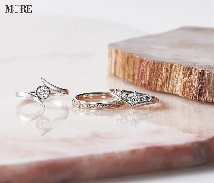 結婚指輪におすすめのエテのエンゲージメントリング２種とマリッジリング