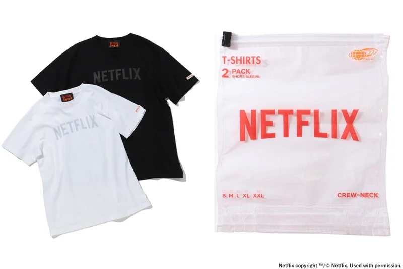 Netflix×ビームスのパックTシャツ