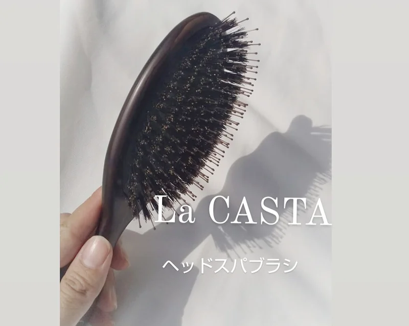 【えっ！？こんなにツヤツヤに？】La CASTAのヘアブラシで頭皮も毛先も元気に！！効果に驚き！