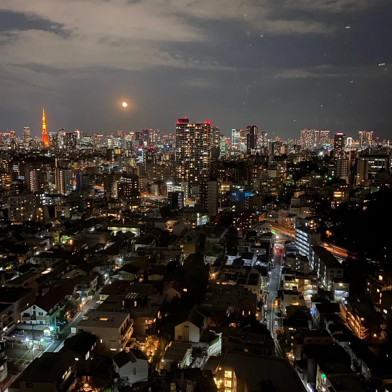夜景　東京タワー　