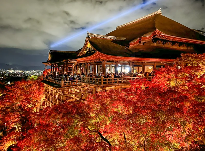 【京都観光】清水寺の紅葉ライトアップ