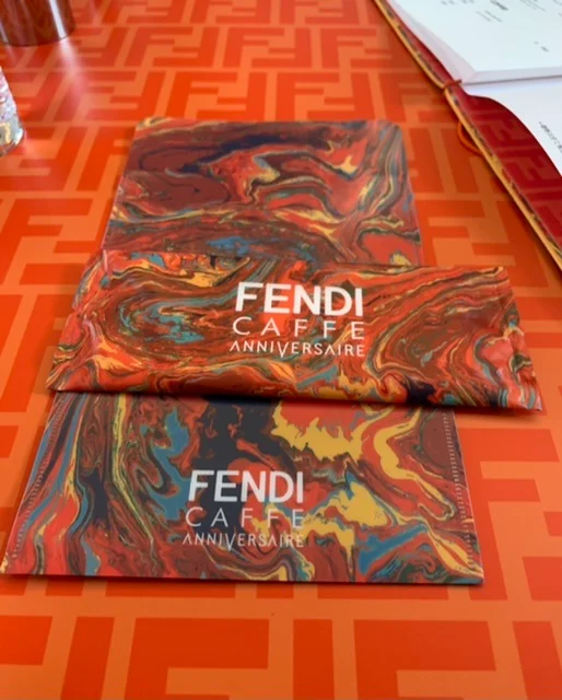FENDIとアニヴェルセルカフェのコラボ　マスクケース