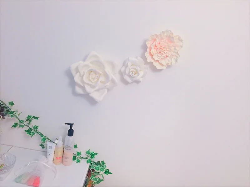【Francfrancインテリア雑貨】壁に貼るお花♡ウォールフラワーが可愛過ぎる！壁を傷付けずにお部屋が一気に華やかに♡