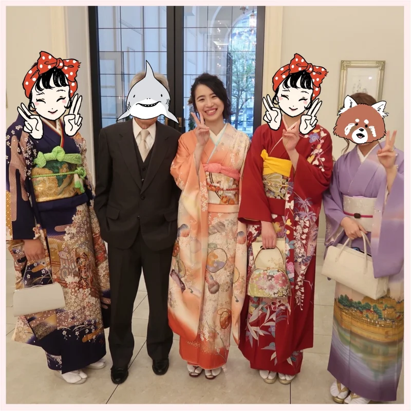 【結婚式】≪神戸ベイサイド迎賓館≫の素敵な式にお呼ばれ！みんなで振袖着ました♡