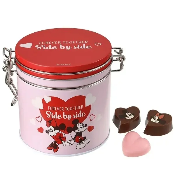 2021バレンタインのミッキー＆ミニーの缶入りチョコレート