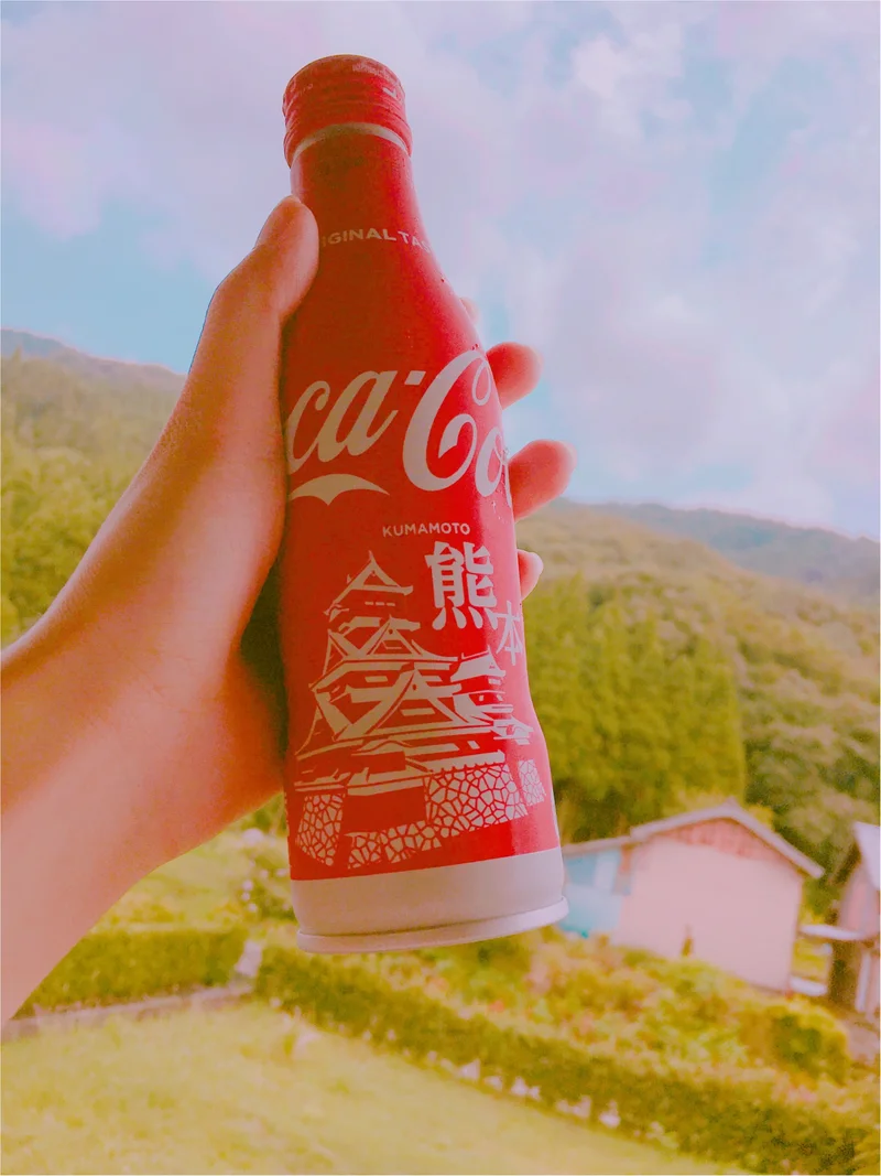 熊本城復興の寄付にもなるんです！　九州限定の「コカ・コーラ」スリムボトルを買いました！【#モアチャレ 熊本の魅力発信！】