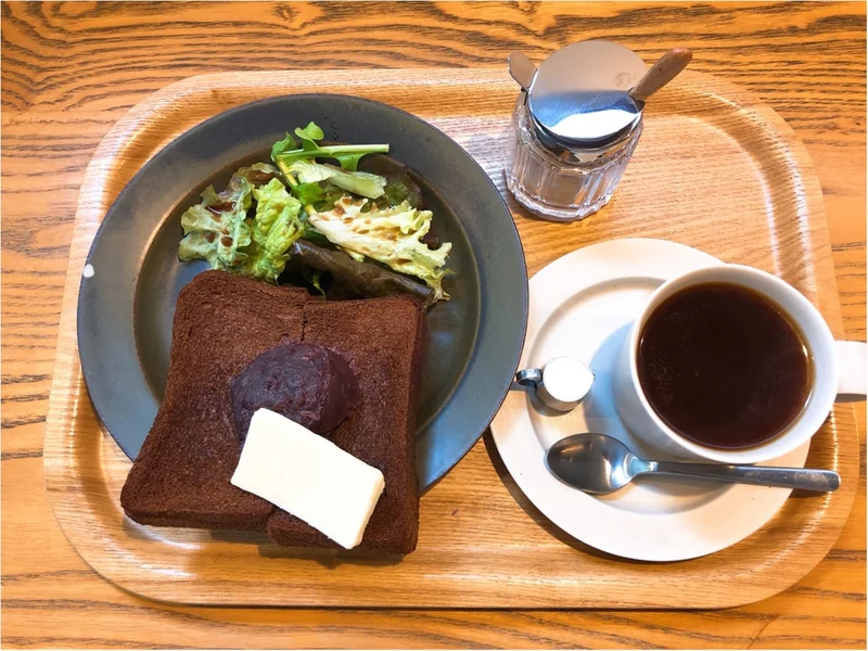 【銀座カフェ】小倉あんバタートースト＋コーヒーが550円で食べられるお得モーニング！！