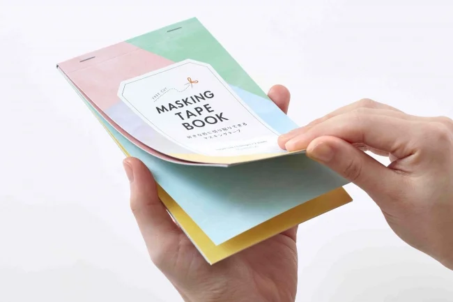 文房具ブランド『HITOTOKI』から「マスキングテープブック」が登場。好きな形に切り貼りしたり、柄もいろいろ♡