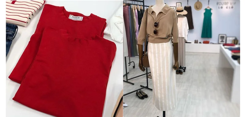 真っ赤なＴシャツも、きれいなタイトスカートも♡『ルージュ・ヴィフ』の展示会【 #副編Yの展示会レポート 】