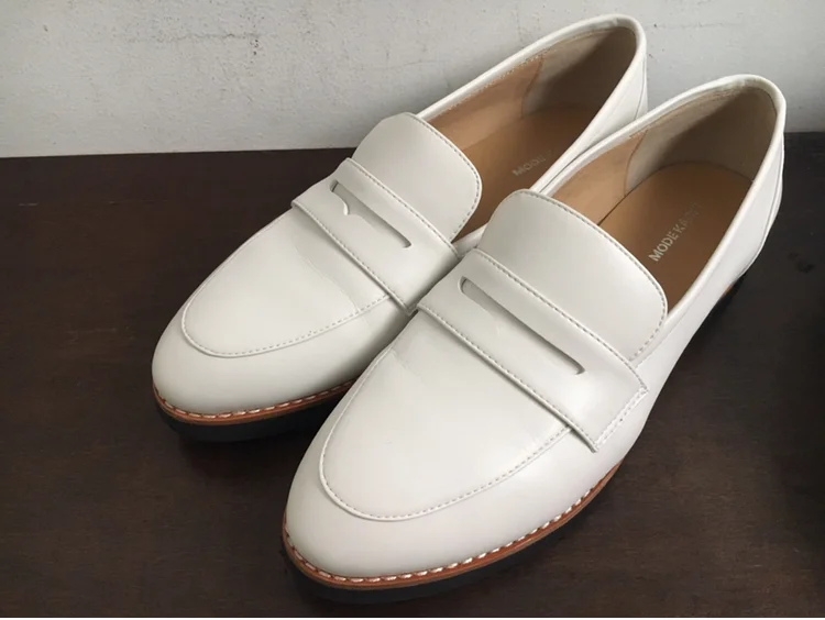 【フラット靴】春靴は爽やかホワイトカラーの画像_5