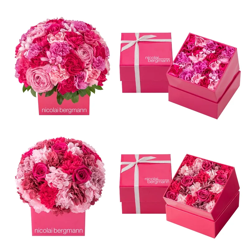 お母さんに気持ちも花やぐビビッドピンクを贈ろう♡ 『ニコライ バーグマン』母の日限定フラワーボックス発売中！