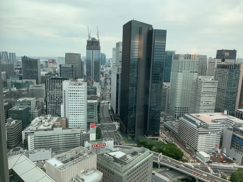 マンダリン オリエンタル 東京の客室から見える東京