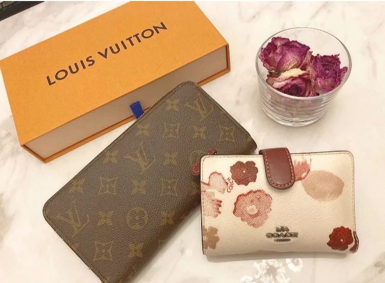 【20代女子の愛用財布】LOUIS  VUITTONの長財布×COACHのミニ財布を使い分け♡