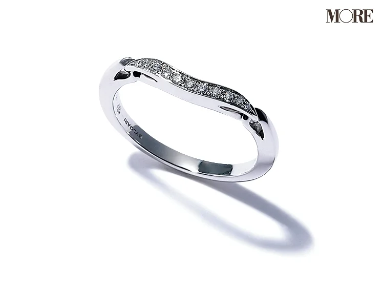 ブルガリのハーフエタニティリング　婚約指輪