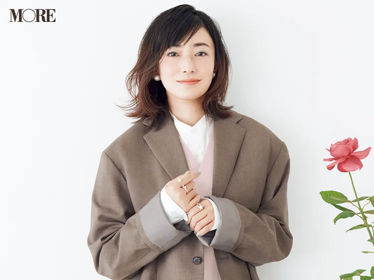 菅野美穂さんインタビュー「結婚前に精いっぱい仕事を頑張っておいてよかった」【MORE創刊45周年特別連載】