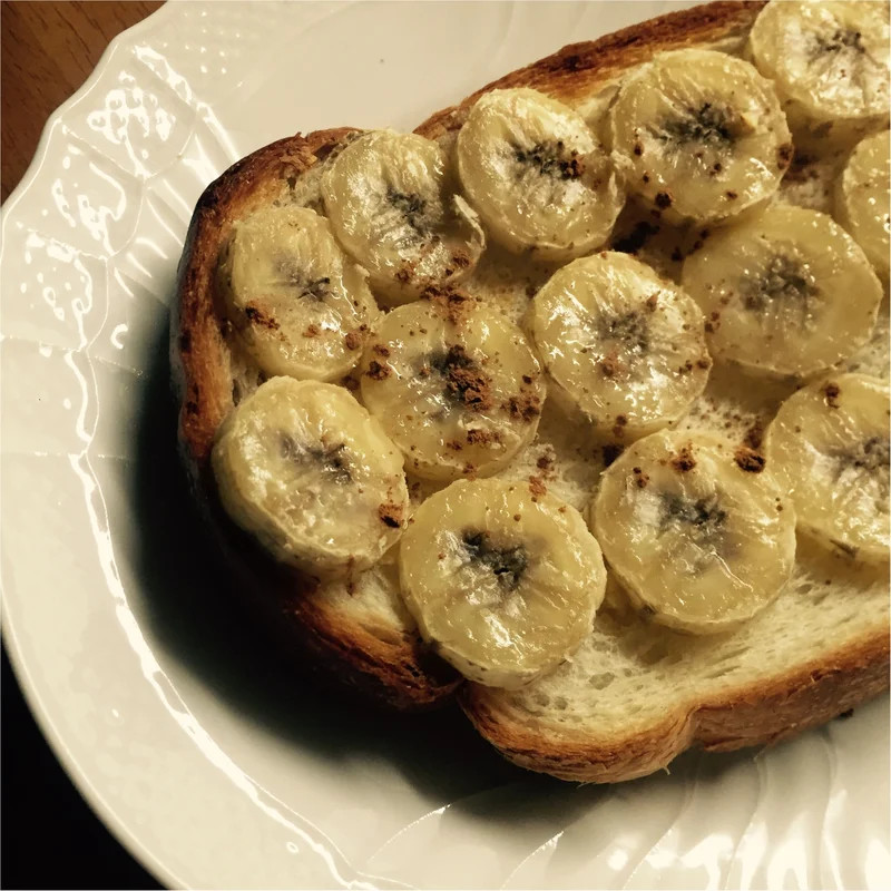 【レシピ】簡単＊腹持ちバッチリ！バナナトースト♡