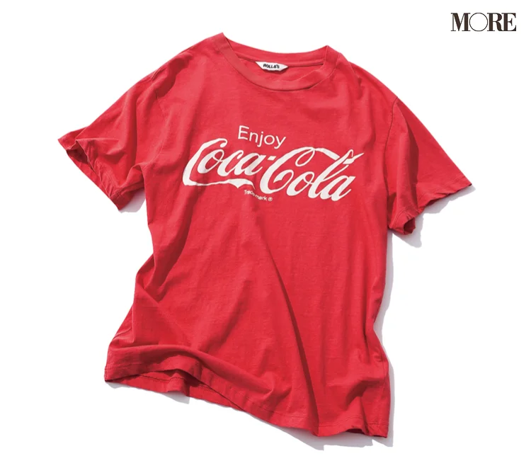 ローラスとコカコーラのロゴTシャツ