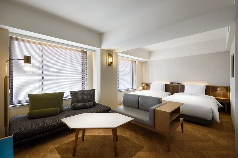 【東京のおしゃれなホテル】『NOHGA HOTEL AKIHABARA』部屋「デラックスツインルーム」